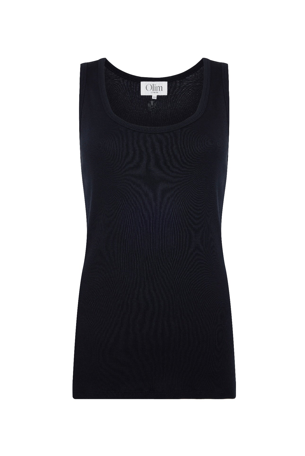 Maisy Rib Vest - Black