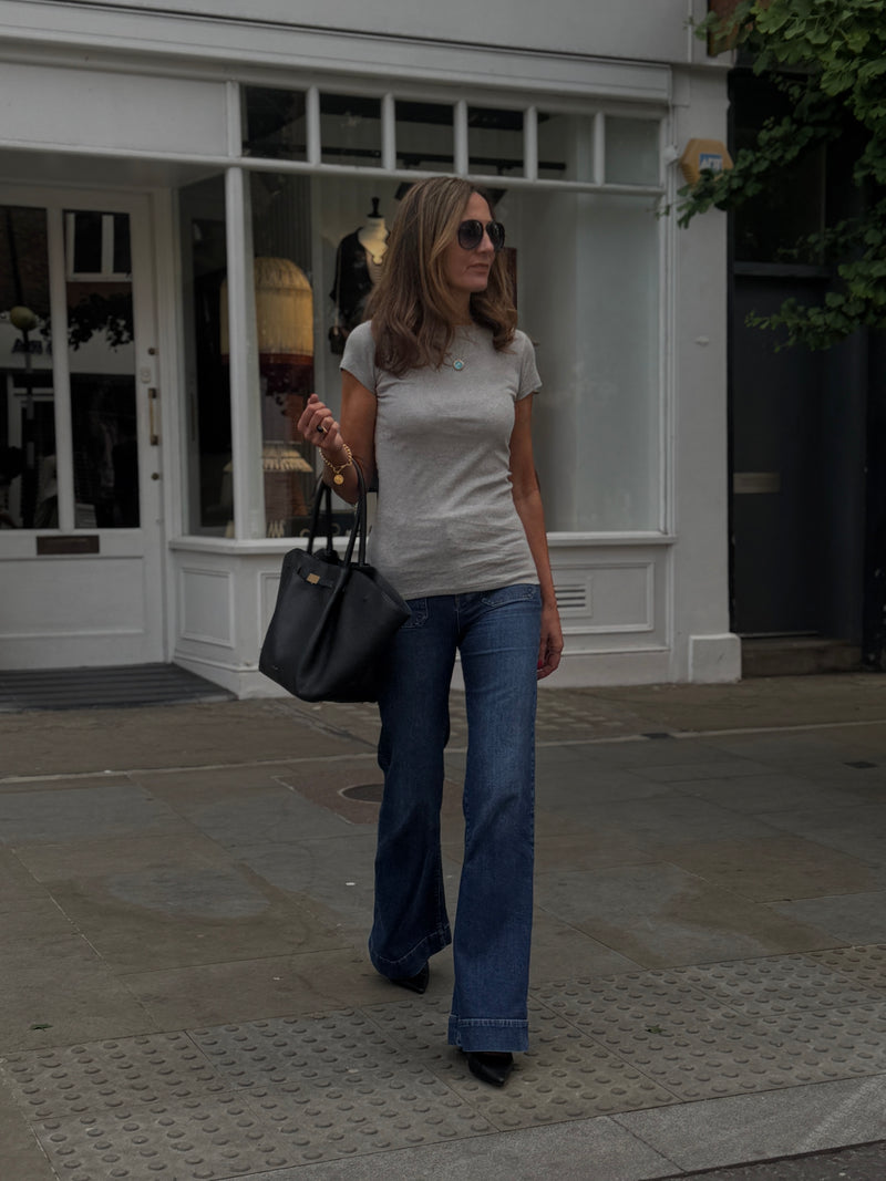 Lily Short Sleeve T-Shirt, a fitted long length tee for tall women