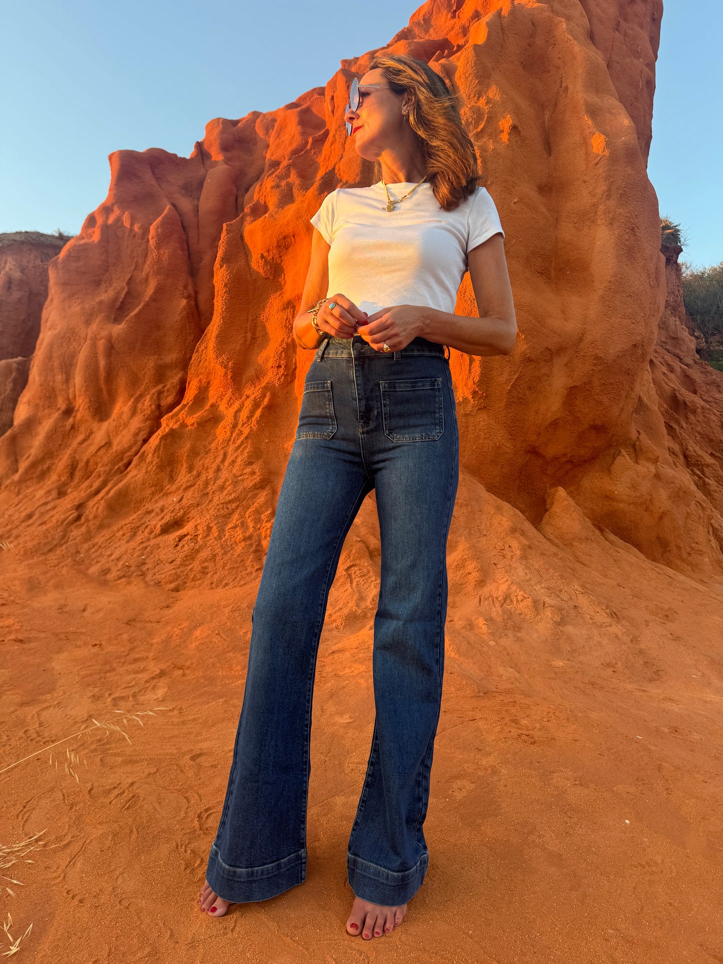 Evie Patch Pocket Jeans