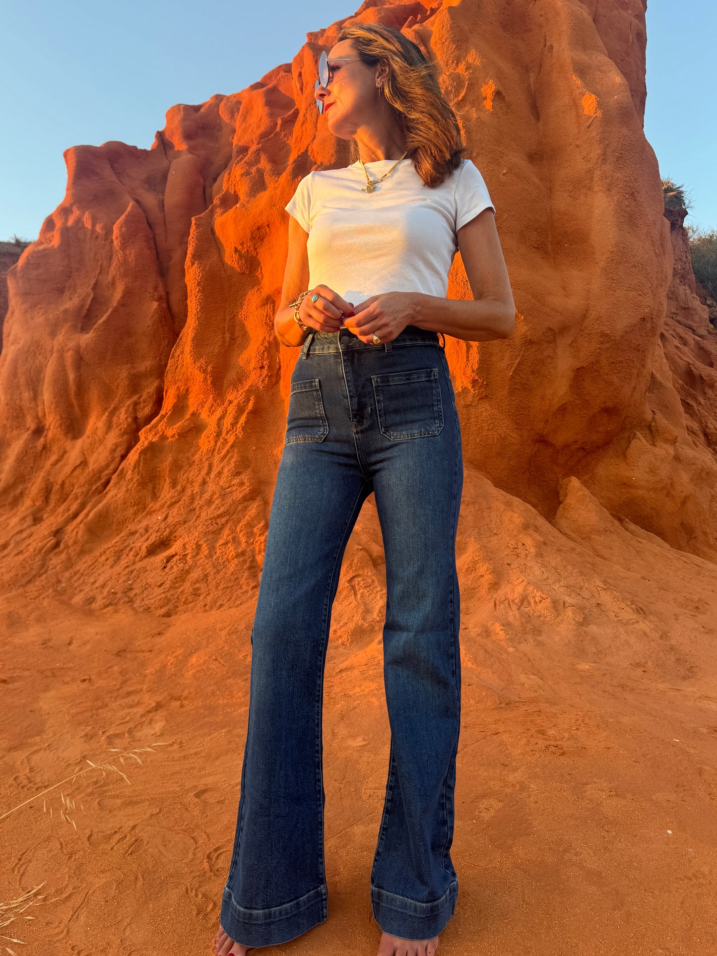 Evie Patch Pocket Jeans