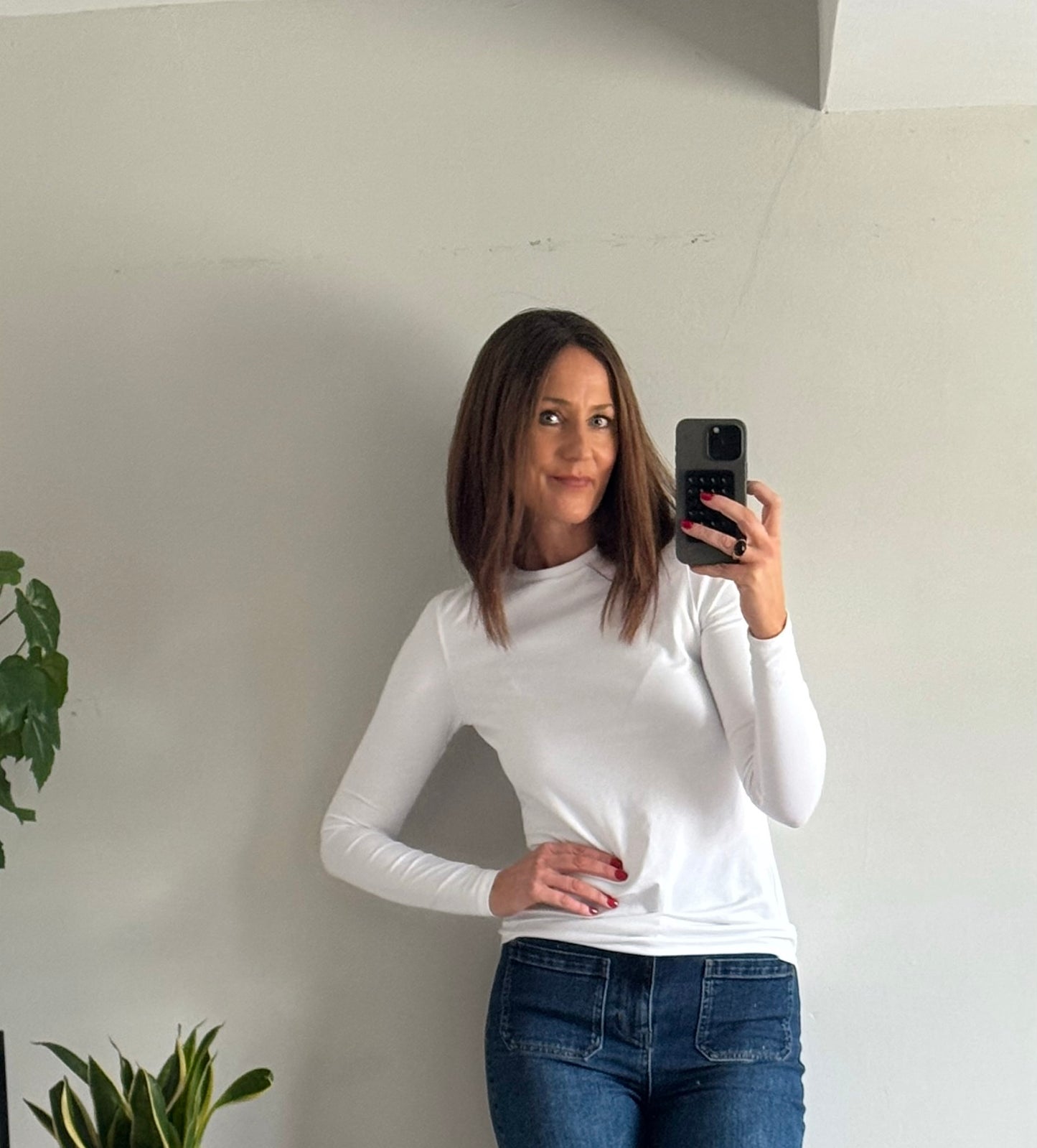 Charlie Long Sleeve Tee - White