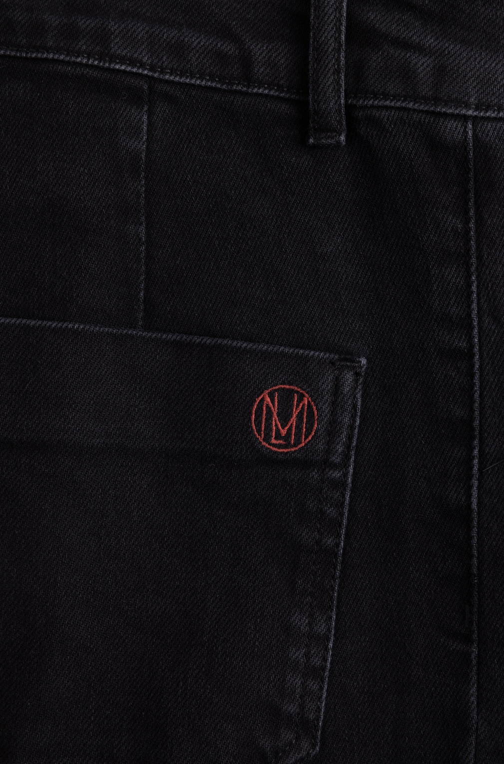 Evie Patch Pocket Jeans - Washed Black