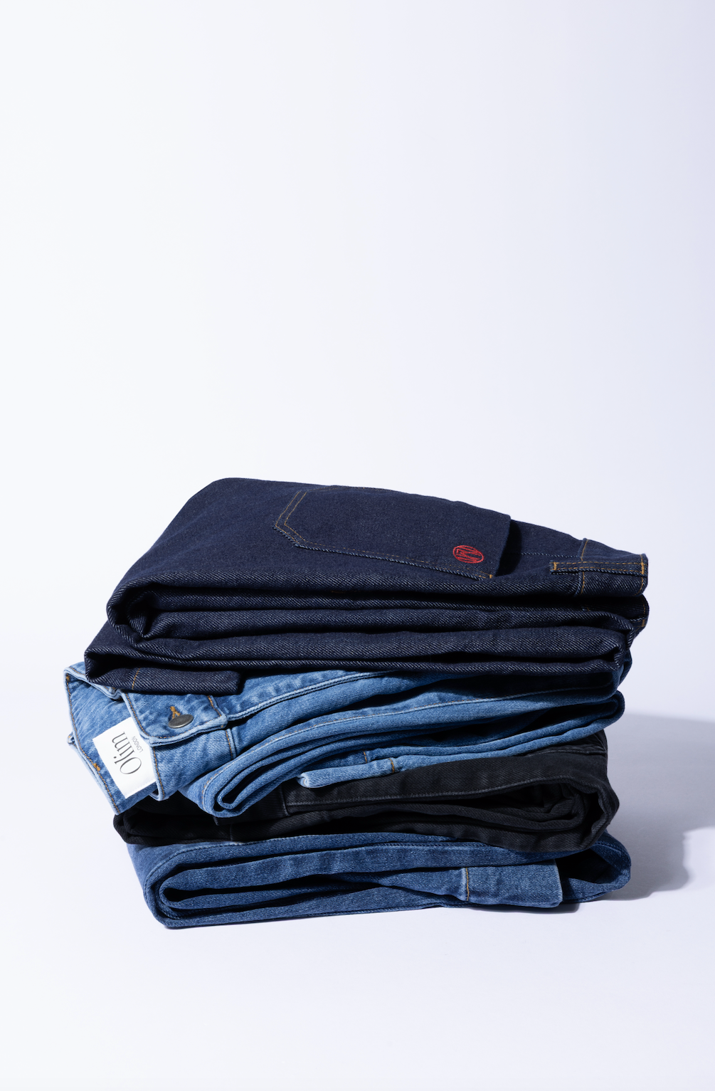 'Reworked' Evie Patch Pocket Jeans - Rinse Wash
